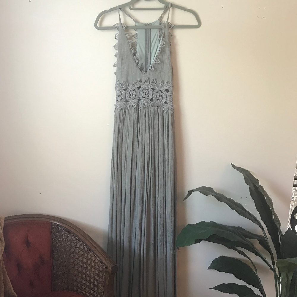 Lulus Sage Green Maxi Dress